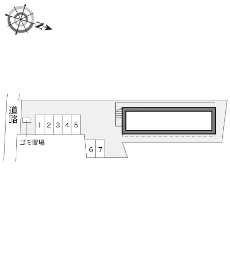 ★手数料０円★千葉市中央区生実町　月極駐車場（LP）